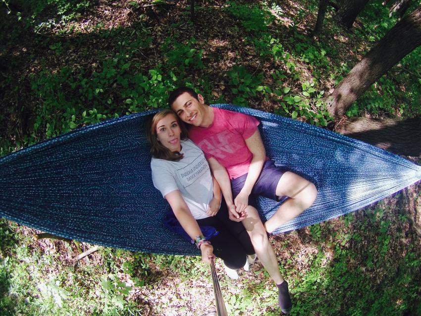 University of Indiana Campus Hammock Photo credit: @maddyvonderohe