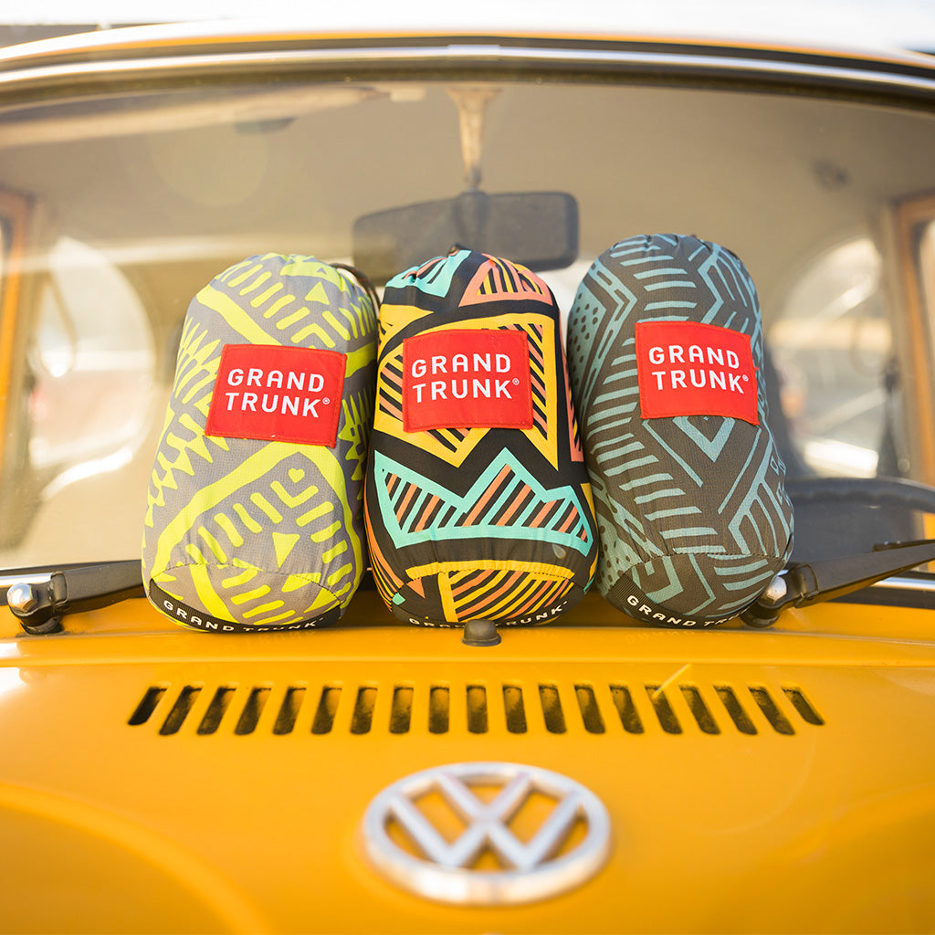 gear for adventure in stuff sacks