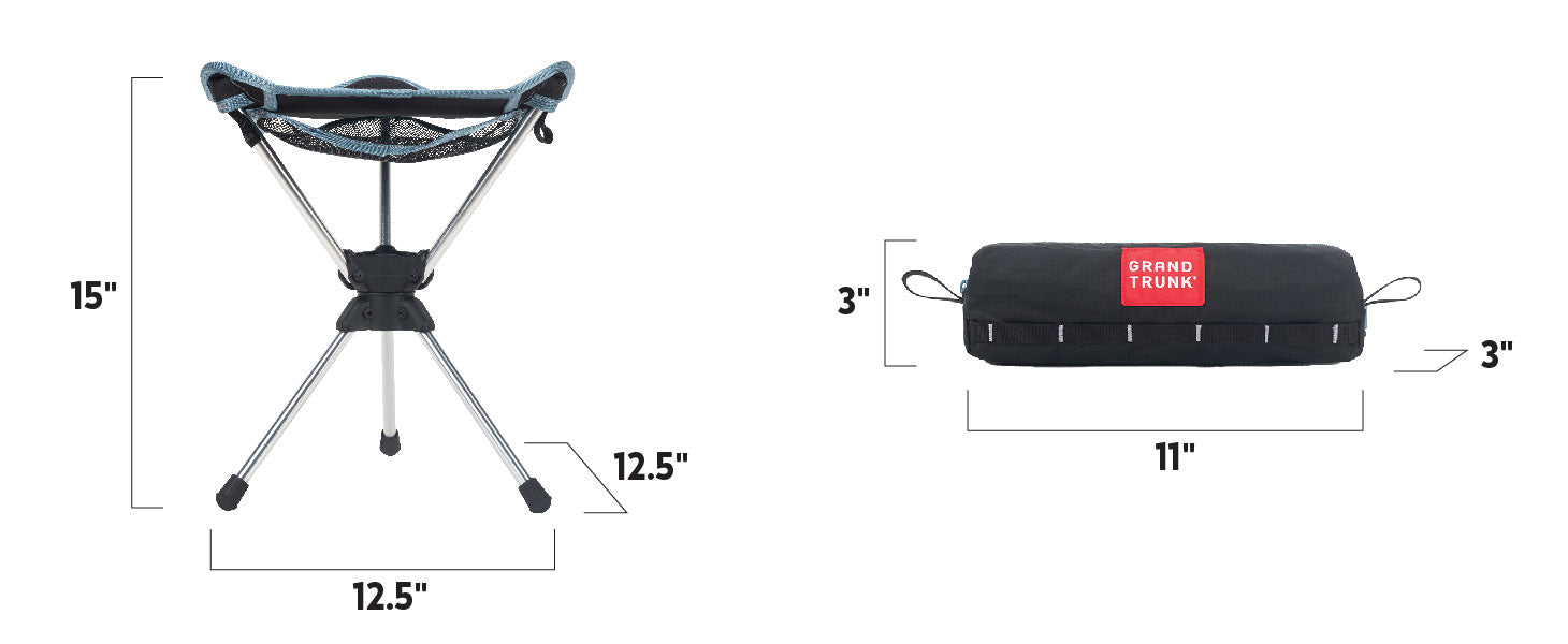 compass stool size-15x12.5x12.5 pack size-11x3x3