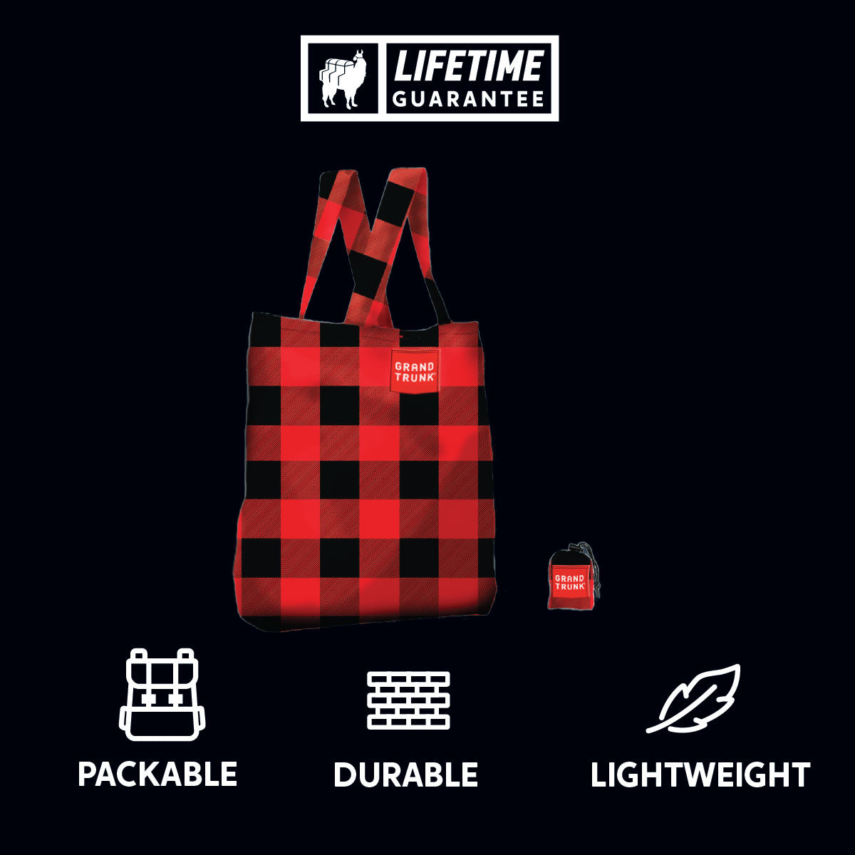 Durable packable lightweight tote eco friendly upcycled waste reducing sustainable strong reusable bag grocery shopping style