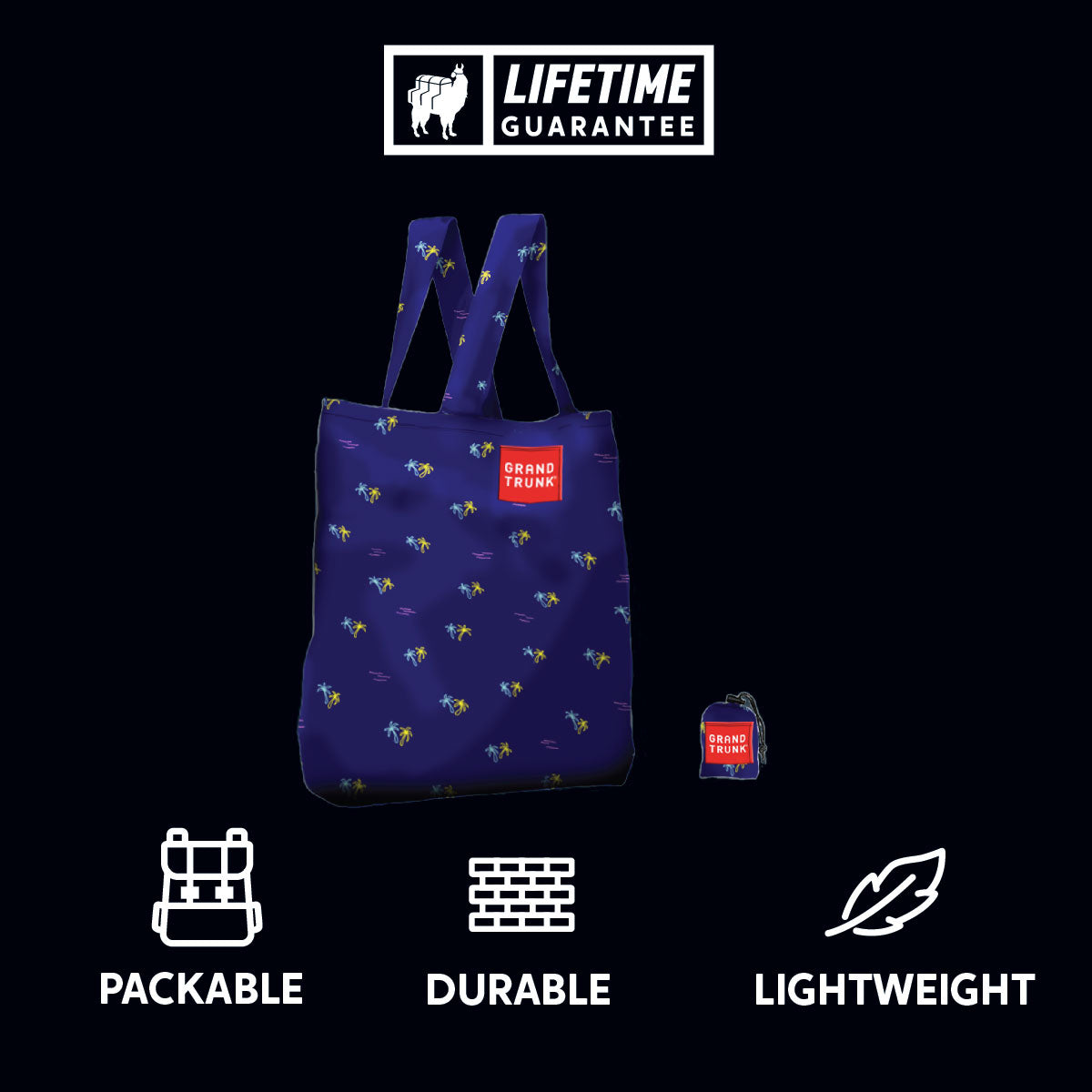 Durable packable lightweight tote eco friendly upcycled waste reducing sustainable strong reusable bag grocery shopping style