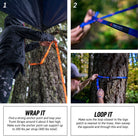 Hammock Trunk Straps - Blue