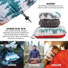 Puffy Adjustable Travel Pillow - Slate Gray